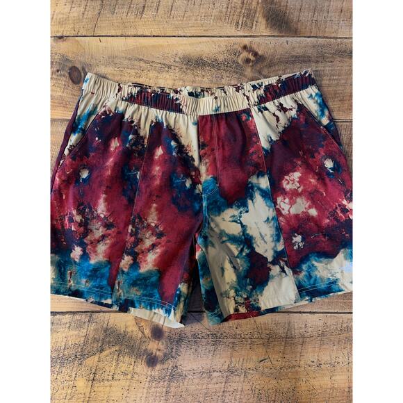 NWT Mens The North Face Class V Pull On Nylon Climbing Shorts Abstract Size XXL‎ - Picture 1 of 9